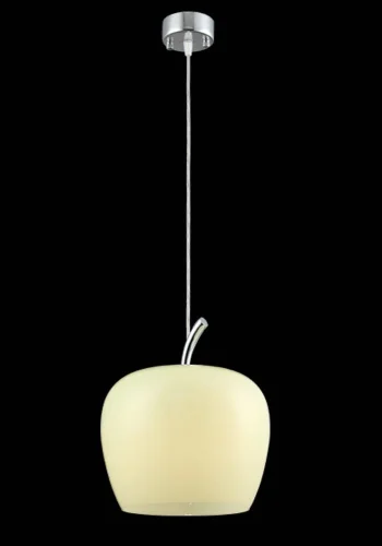 Светильник подвесной AMOR SP1 LIGHT GREEN Crystal Lux зелёный на 1 лампу, основание хром в стиле современный фото 4